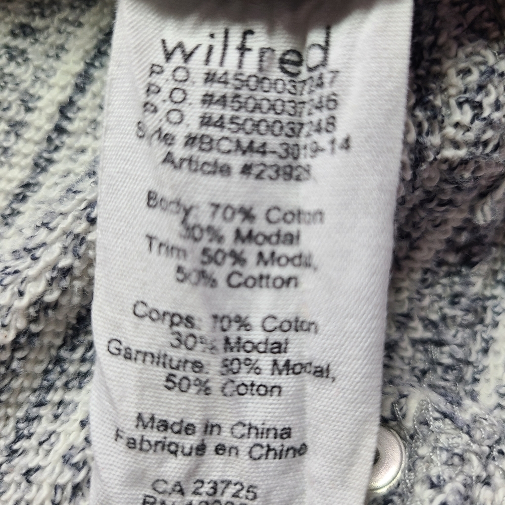 Wilfred Aritzia Diderot Cocoon Oversized Cardigan XXS Modal Blend Cozy Knit - Picture 6 of 7
